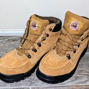 BRAHMA Tan Suede Men's Steel Toe Boots